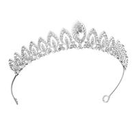Cabilock Tiara Crystal Crowns Princess Rhinestone Crown, Crystal Headband Mermaid Princess Tiaras Hair Accessories for Bride/Halloween/Prom/Birthday/Party/Cosplay/Costume