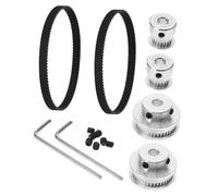 Cabilock Timing Pulley Synchronous Wheels with Teeth Bore Includes Closed-loop Belt for Printers and Industrial Automation Systems Wear-resistant Design Easy Installation