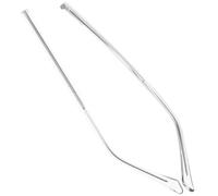 Cabilock Titanium Alloy Glasses Arm Legs Replacement with Stylish Design and Comfortable Temples 1 Pair Silver Eyeglasses Accessories to Prevent Frame from Breaking, for Repairing