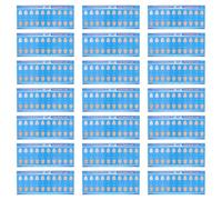 Cabilock Tooth Color Contrast Cards Random Color 50pcs Paper Shade Guide for Teeth Tracking, Safe to Use, Suitable for Professional and Personal Use