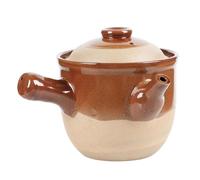 Cabilock Traditional Chinese Medicine Pot Ceramic Soup Casserole Pan Humanized Handle Design and Easy to Clean Pottery Clay Material Suitable for Cooking Crossing-the-bridge Noodles