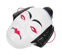 Cabilock Traditional Japanese Kabuki Warrior Mask Full Face Breathable Stage Costume for Men and Women with Detailed Craftsmanship and Cultural Artistry