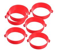 Cabilock Traffic Cone Connector Kit 6Pcs Plastic Road Cone Collars for Parking Barrier and Construction Safety Accessories Chain Barrier Connectors for Traffic Control