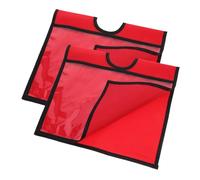 Cabilock Traffic Cone Sleeves 2pcs Bright Waterproof Covers with Storage Pockets for Traffic Management and Safety Signage