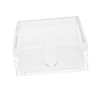 Cabilock Transparent Acrylic Napkin Holder Small Square Tissue Box for Desktop Multi Function Storage Rack for Restaurants Kitchens Bathrooms Weddings Wear Resistant Design