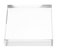 Cabilock Transparent Crystal Square Paperweight Heavy Clear Glass Block for Office Desk Decor Home Study Photography and Crystal Ball Base Stable Design