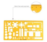 Cabilock Transparent Ellipse Drawing Template Professional Engineering Drafting Rulers High-Transparency Impact-Resistant Geometry Measuring Tools for Designers Architects Students