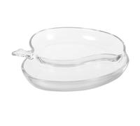 Cabilock Transparent Glass Fruit Plate Divided Serving Tray for Fruits Snacks and Candy Clear Decorative Food Tray for Home Parties and Festive Celebrations Easy Clean Multipurpose Holiday