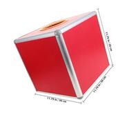 Cabilock Transparent Raffle Ticket Container with Red Raffle Balls Single-sided Lottery Ball Game Box Multifunctional Storage for Voting Donations and Party Events