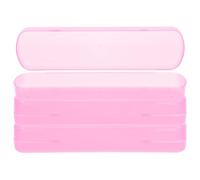 Cabilock Travel Toothbrush Organizer Compact Toothpaste Carrier Set of 3 with Rounded Edges for Outdoor Adventures and Business Use