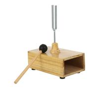 Cabilock Tuning Fork and Mallet Set 512Hz with Wooden Resonator Base Teaching Prop for Physics Acoustic Experiments Secondary School