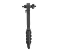 Cabilock Two-Headed Drill Chuck Wrench Tool 2 in 1 Ratchet Spanner for Electric Drills Power Tools with 45# Steel Material and Small 12.7mm Big 17.5mm Heads Black Sturdy Design