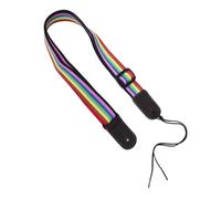 Cabilock Ukulele Strap for Soprano Concert Tenor Lightweight Fabric Shoulder Strap Adjustable for Practice Travel and Hawaiian Music Festivals Colorful Rainbow Design