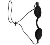Cabilock Ultra Soft Silicone Eye Protector for Adults Black Ipl Safety Eye Patch Suitable for LED Treatment Cosmetic Procedures and Intense Light