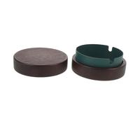 Cabilock Unbreakable Stainless Steel Ashtray with Lid for Smokers Portable Windproof Outdoor and Modern Indoor Ash Tray Easy-clean Tabletop Design for Patio Office and Home Use