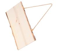 Cabilock Unfinished Wood Board DIY Wood Plaque Durability Chic Hanging Store Sign Business Decoration