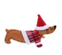 Cabilock Unique Christmas Ornaments Wiener Dog Pendant Christmas Tree Hanging Ornaments Festive Xmas Decor Space-efficient Design