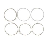 Cabilock Universal Oud Replacement Strings Set 6 Pieces Nylon Core Silver Copper Alloy Wound, Nylon Strings for Oud Instrument Accessories Suitable for Folk and World Music