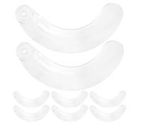 Cabilock Universal Replacement Ceiling Fan Blades Plastic Material with Screw Holes 8pcs Easy Installation and Quiet Operation, Modern Minimalist Style Retractable Blade Fan for Home Use