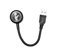 Cabilock USB Voice Control Car Atmosphere Light LED Music Rhythm Lamp with Rotation Durable Abs Material Interior Decorative Strip for Vehicle Party