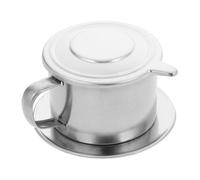 Cabilock Vietnamese Coffee Drip Filter Stainless Steel Single Cup Brewer for Traditional Brewing Reusable Coffee Maker Pot for Home Kitchen with Mesh Filter Easy to Clean and Sturdy Design
