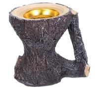 Cabilock Vintage Bark Texture Resin Incense Burner Artistic Censer Decor for Living Bedroom Office Maintenance Tree Inspired Aromatherapy Holder for Yoga Spa Relaxation Spaces