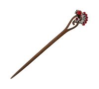 Cabilock Vintage Chinese Green Sandalwood Hair Stick for Long Hair Buns with Retro Design for Women Daily Wear Parties Weddings