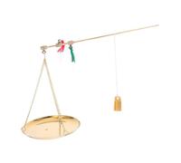 Cabilock Vintage Copper Chinese Kitchen Scale Portable Handheld Lever Balance for Precise Measurement of Medicinal Herbs Food Jewelry Coins Authentic Traditional Design for Home Shop