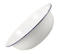 Cabilock Vintage Enamel Basin Multipurpose Enamelware for Foot Soak Face Wash Laundry and Food Prep Easy-clean Retro Style Wash Basin for Home Use
