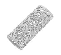 Cabilock Vintage Metal Lighter Sleeve with Hollow Pattern Design, Silver Protective Case Compatible with Bic J6, Portable Lighter Holder for Travel and Storage