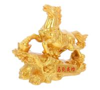 Cabilock Vintage Resin Horse Figurine Success and Prosperity Symbol for Home Decor Entryway Office Elegant Animal Ornament for Living Room Small