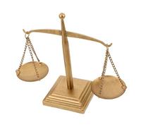 Cabilock Vintage Style Metal Balance Scale Decor for Lawyers and Judges Elegant Justice Symbol Office Accent Antique Gold Decorative Farmhouse Candle Holder Legal Professionals