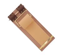 Cabilock Vintage Wall Mounted Memo Note Holder with Kraft Paper Roll and Wooden Pen, Decorative Paper Roll Dispenser for Office and Home Message Board, 3pcs Set