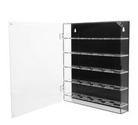 Cabilock Wall Mounted Acrylic Challenge Coin Display Case with Sleek Modern Design, Black Medal Display Frame for Home and Desks, Versatile Use and Protection Storage Box, 260x300x50mm