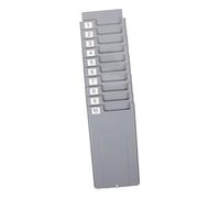 Cabilock Wall-mounted Attendance Card Rack with Retractable Storage Shelf Plastic Card Holder for Warehouse and Office Organization Includes Stickers for Easy Marking