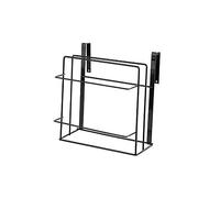 Cabilock Wall Mounted Cutting Board Storage Rack Double Layer Iron Cabinet Door Hanging Shelf Kitchen Utensil Organizer for Cupboard