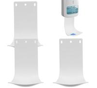 Cabilock Wall Mounted Drip Tray for Soap Dispenser 4-Pack Automatic Hand Gel Drip Catcher Tray White Plastic Soap Liquid for Bathroom Kitchen Use