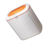 Cabilock Wall Mounted Hanging Trash Can with Sliding Lid for Kitchen Compost Waste Container Space-saving Garbage Bin for Cabinet Door Bathroom Motorhome Bedroom Use