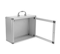 Cabilock Wall Mounted Medicine Box Space Saving Emergency Storage Cabinet for Banks Offices Public Areas Multipurpose Medication Chest Organizer for Lost Items and Essentials