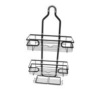 Cabilock Wall Mounted Shower Rack with Floating Shelves Moisture Resistant Bathroom Storage Shelf for Towels Toiletries Secure Adhesion Drilling Installation Modern Minimalist Design for