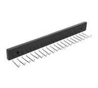 Cabilock Wall Mounted Tie Rack Tie and Belt Organizer with Hooks Scarf Hanger Belt Hanger for Wardrobe Storage Wall Hanging Hook Multifunctional Accessory Holder 14.37 X 2.76 X 1.89 in