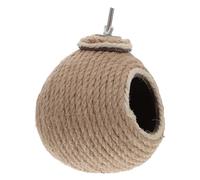 Cabilock Warm Parrot House Coconut Bird Nest with Strong Practicability and Safe Sword-rope Material, Delicate Ball-shaped Bird House Suitable for Home Use and Breeding Nest