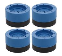 Cabilock Washing Machine Anti-vibration Pads and Anti-slip Rubber Feet Stabilizers, Blue 4pcs Set, Shock Absorber Mats for Front Load Washer Cushioning and Floor Protection