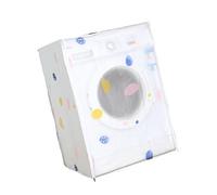 Cabilock Washing Machine Cover Waterproof Peva Clothes Dryer Cover Dustproof Protector for Front Loading Washer 60x55x82cm Home Appliance Accessory