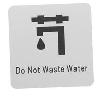 Cabilock Water Saving Notice Sign Bright and Water Conservation Alert for Home School Office and Easy Self Adhesive Installation Versatile Wall Decor