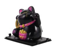 Cabilock Waving Lucky Cat Car Ornament Small Chinese Fortune Cat Figurine with Moving Arm Cute Wealth Symbol Dashboard Decoration for Women Easy Installation Lightweight Luck Charm