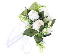 Cabilock Wedding Hand Bouquets Silk Flowers Bridal Bouquet Artificial Flowers for Events and Home Decor