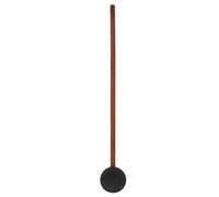 Cabilock Whale Sound Friction Gong Mallet with Long Wooden Handle, Small Black Silicone Ball Mallet for Meditation Yoga, Resonant Musical Instrument Accessory