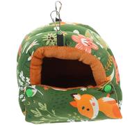 Cabilock Winter Bird Nest Parrot Hammock Thickened Insulation Design Easy Installation Cotton Plush Hanging Warm and Comfortable Bird House inside The Cage in Winter Season