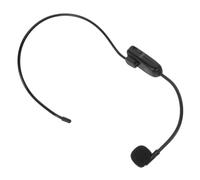 Cabilock Wireless Microphone Head-mounted Mic with Directional Condenser Mic, Foldable Design and Automatic Connection, for Performing Arts and Teaching, Black Abs Material with USB